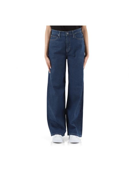 High waist jeans ausgestellt Calvin Klein blau
