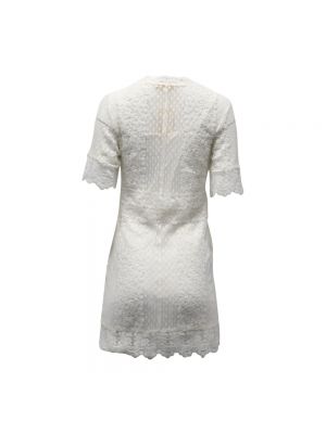 Mini vestido de encaje Maje blanco