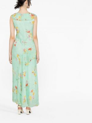Květinové koktejlové šaty s potiskem s volány Polo Ralph Lauren