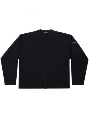 Cardigan en laine Balenciaga noir