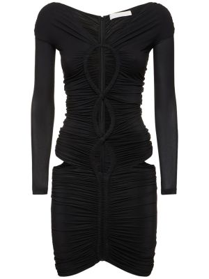 Sukienka mini z dżerseju Dion Lee czarna