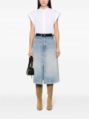 Chemise sans manches en coton Isabel Marant blanc