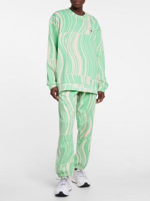 Bluza z nadrukiem Adidas By Stella Mccartney zielona