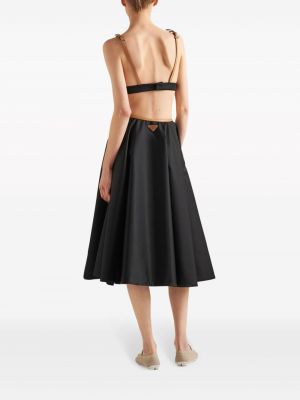 Midi sukně z nylonu Prada