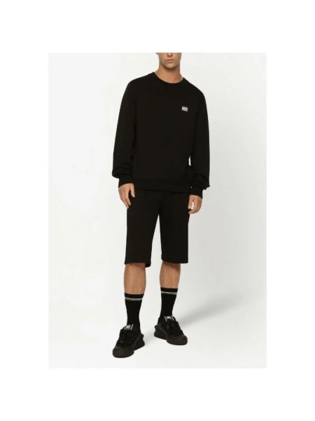 Pantalones cortos de tela jersey Dolce & Gabbana negro