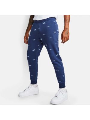 Pantalon en coton Nike bleu