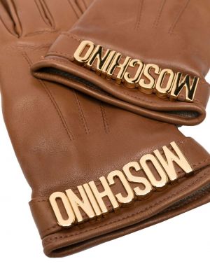 Leder handschuh Moschino