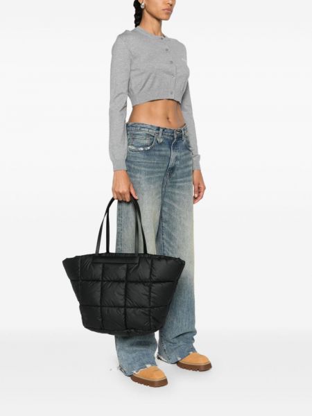 Shopper handtasche Veecollective schwarz