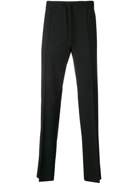 Ravne hlače Valentino Garavani črna