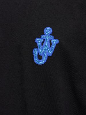 Camiseta de algodón de tela jersey Jw Anderson negro
