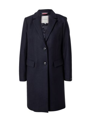 Класическо вълнено зимно палто Tommy Hilfiger синьо