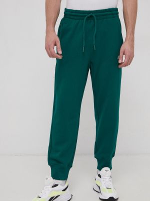 Spodnie bawełniane Adidas Performance, zielony