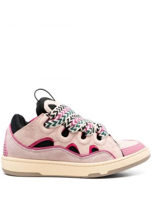 Blonder snøring sneakers Lanvin rosa