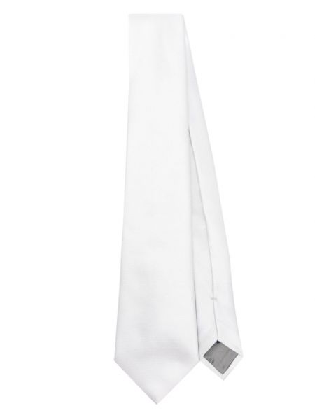 Hodvábna kravata Emporio Armani sivá