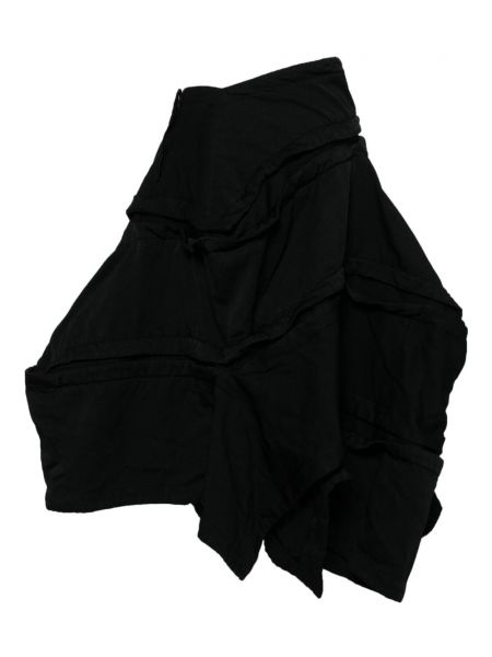 Asimetriškas midi sijonas Comme Des Garçons juoda