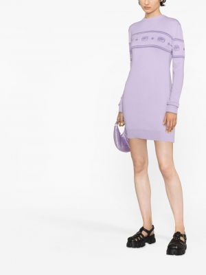 Mini šaty Chiara Ferragni fialové