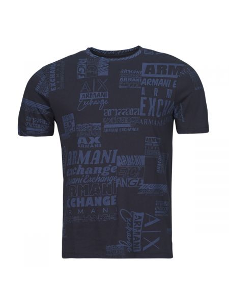 Rövid ujjú póló Armani Exchange kék