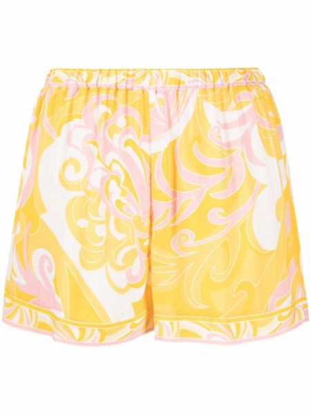 Pantalones cortos con estampado Emilio Pucci amarillo