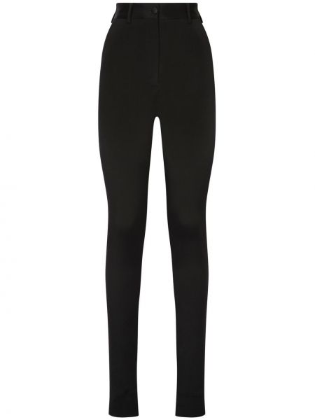 Pantaloni a vita alta skinny Dolce & Gabbana nero