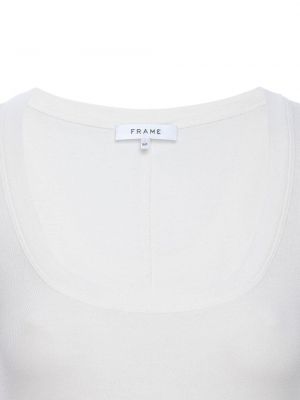 Tričko z modalu Frame bílé