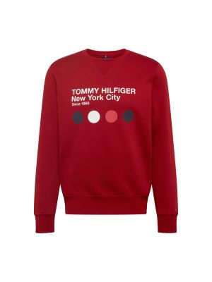 TOMMY HILFIGER Bluză de molton 'METRO'  bleumarin / roșu / alb