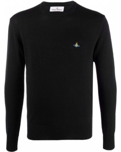 Jersey con bordado de tela jersey Vivienne Westwood negro