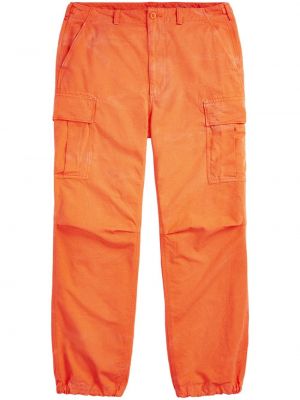 Pantaloni cargo cu glugă Polo Ralph Lauren portocaliu