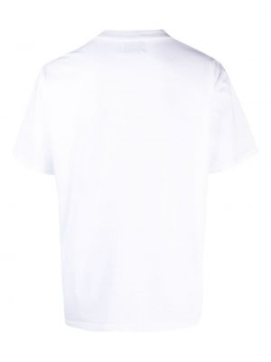 Raštuotas marškinėliai Palmes balta