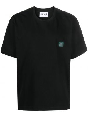 Bavlnené tričko s potlačou Solid Homme čierna