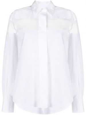 Camicia trasparente Valentino Garavani bianco