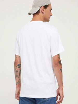 Bavlněné tričko s potiskem Converse bílé