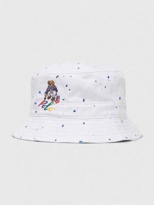 Белая хлопковая шляпа Polo Ralph Lauren
