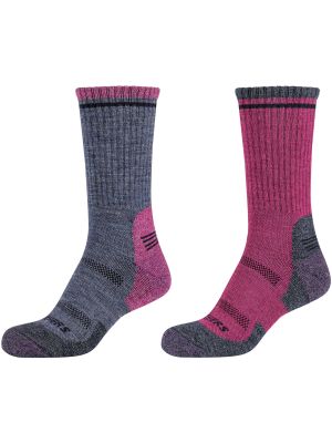 Vlněné ponožky Skechers růžové