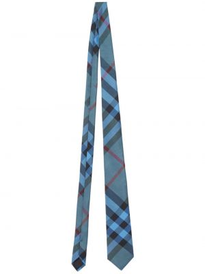 Карирана копринена вратовръзка с принт Burberry