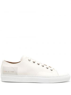 Blonder snøring sneakers Common Projects hvit