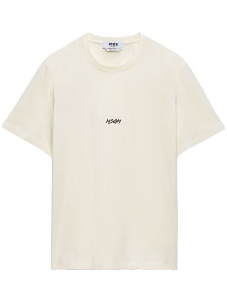 T-shirt mit print Msgm beige