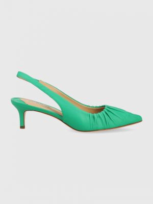 Ниски обувки с висок ток Lauren Ralph Lauren зелено