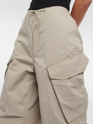 Pantaloni cargo di cotone Agolde grigio