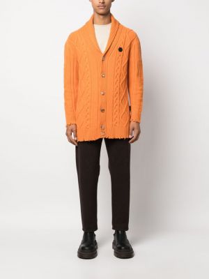 Cardigan en laine Philipp Plein orange