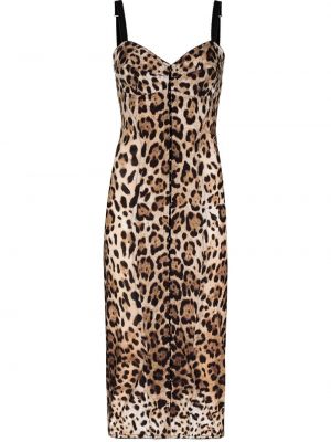 Leopardí večerní šaty s potiskem Dolce & Gabbana