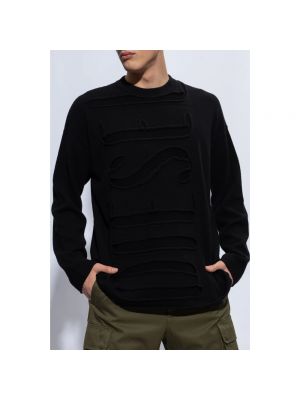 Jersey de lana de tela jersey Diesel negro