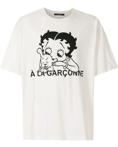 Camiseta oversized à La Garçonne blanco