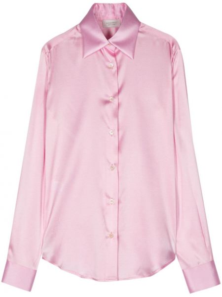 Σατέν πουκάμισο Mazzarelli ροζ