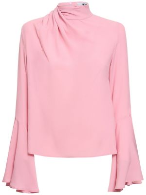 Skjorta i siden med puffärm Msgm rosa