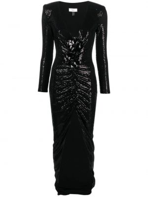Вечерна рокля с пайети Nissa черно
