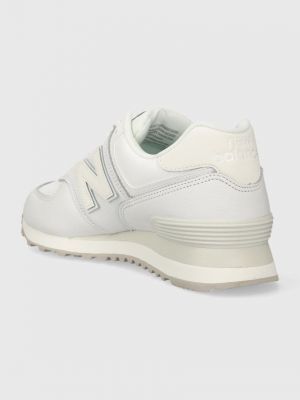 Bőr sneakers New Balance 574 fehér