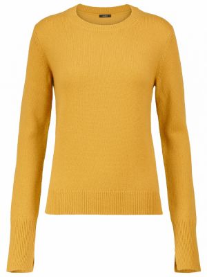 Sweter z kaszmiru Joseph żółty