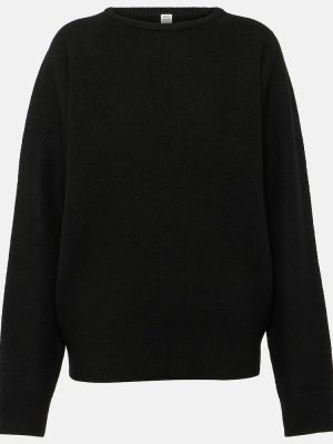 Jersey de lana de tela jersey Totême negro