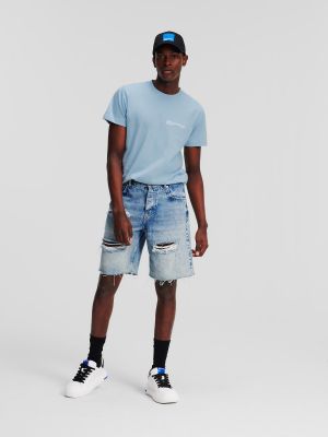 Панталон Karl Lagerfeld Jeans светлосиньо