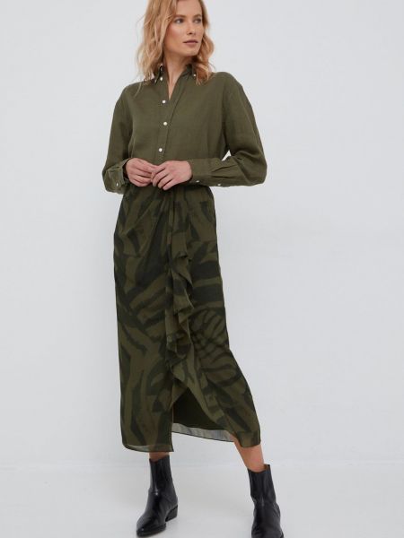Midi suknja Lauren Ralph Lauren zelena